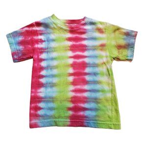 Garanimals Handmade tie dye shirt stripes pink blue green NWOT